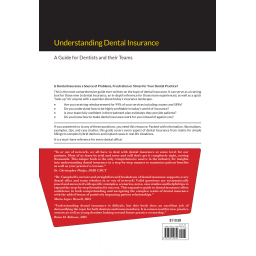 Understanding Dental Insurance: A Guide for Dentists and their Teams - Dentistry book - book back  cover